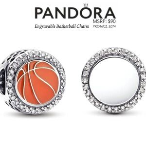 PANDORA Engravable Basketball Charm w/box